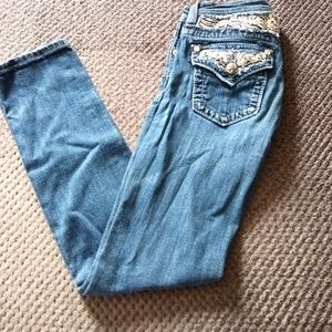Girls Miss Me blue jeans, size 12